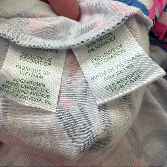 Lilly Pulitzer Romper Dress Floral Size XS Vacation Resort Preppy - Picture 10 of 11